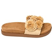 "As Is" Charles by Charles David Palms Pompom Slide Sandal