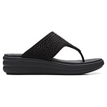 "As Is" Clarks Cloudsteppers Drift Jaunt Toe Post Sandal