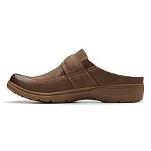 "As Is" Clarks Collection Carleigh Viola Nubuck Leather Casual Mule