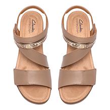 "As Is" Clarks Collection Kacha Wave Wedge Sandal
