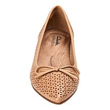 "As Is" Clarks Collection Natalyn Step Slip-On Leather Dress Shoe