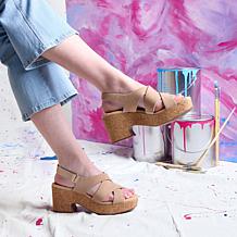"As Is" Clarks Collection Nerisa Grace Modern Casual Wedge Sandal