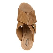 "As Is" Clarks Collection Seannah Nora Modern Casual Wedges