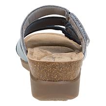 "As Is" Clarks Colltn Calenne Lily Heritage Casual Leathr Wedge Sandal