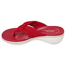 "As Is" CLOUDSTEPPERS™ by Clarks Breeze Rae Erin Wedge Sandals