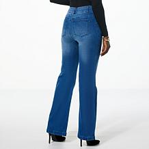 "As Is" Colleen Lopez Bootylifter Bootcut Stretch Denim Pant
