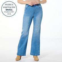 "As Is" Colleen Lopez Bootylifter Bootcut Stretch Denim Pant
