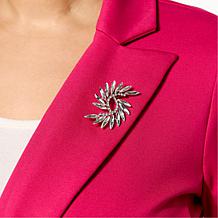 "As Is" Colleen Lopez Knit Blazer with Jeweled Sleeve