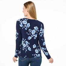 "As Is" Colleen Lopez Long Sleeve Crew Neck Top