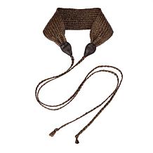 "As Is" Colleen Lopez Rafffia Obi Belt 