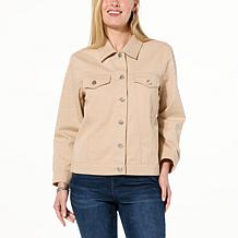 "As Is" Colleen Lopez Rhinestone Denim Twill Jacket