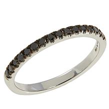"As Is" Colleen Lopez Sterling Silvr 0.21ctw Colored Diamond Band Ring