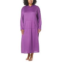 "As Is" Comfort Code Brushed Ultra Knit Hooded Maxi Lounger