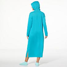 "As Is" Comfort Code Brushed Ultra Knit Hooded Maxi Lounger