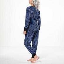 "As Is" Comfort Code Ribbed Detail Waffle Knit Jogger PJ Set