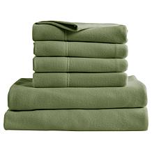 "As Is" Concierge Collection 6-Piece Fleece Sheet Set