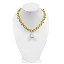 "As Is" Connie C. Carroll Jewlry Savannah Baroque Cultrd Pearl Ncklace