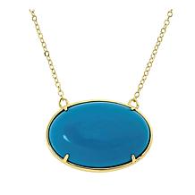 "As Is" Connie Craig Carroll Brighton 20" Oval Gem Pendant Necklace