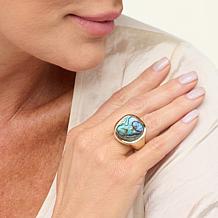 "As Is" Connie Craig Carroll Jewelry Eve Shell Solitaire Ring