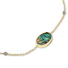 "As Is" Connie Craig Carroll Jewelry Maren 40" Abalone Station Neck...