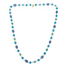 "As Is" Connie Craig Carroll Jewelry Nola 36" gemstone Beaded Necklace