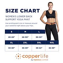 "As Is" Copper Life Lower Back Support Yoga Leggings
