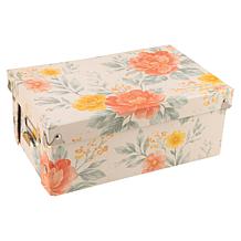 "As Is" Craft Buddy Antique Floral Stacking Storage Boxes 3-piece Set