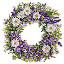 "As Is" Craft Buddy Crystal Art 14.5" Spring Wreath Kit