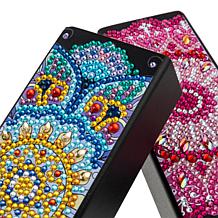 "As Is" Craft Buddy Crystal Art Eyeglass Case Kit - Set of 2