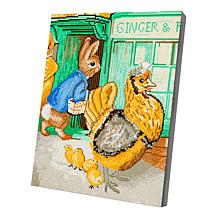 "As Is" Craft Buddy Crystal Art Peter Rabbit Characters 2pk Canvas Kit