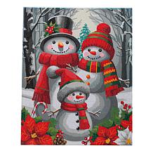 "As Is" Craft Buddy Crystal Art Set of 2 Framed Canvas Kits