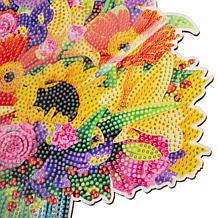 "As Is" Craft Buddy Crystal Art Wooden Floral Vase Decoration