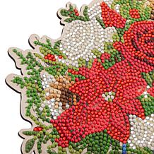 "As Is" Craft Buddy Crystal Art Wooden Floral Vase Decoration