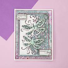 "As Is" Crafter's Companion Dragonflies & Camellias Create-a-Card Dies