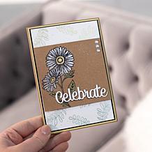 "As Is" Crafter's Companion Pearl Powder Stamp and Stencil Set