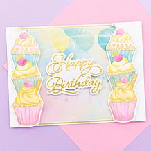 "As Is" Crafter's Companion Vertical Edge 3-piece Stamp and Die Set...