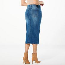 "As Is" Curations x Nicole Hickl Stretch Denim Pencil Skirt