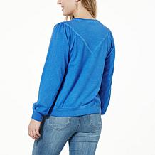 "As Is" Democracy Long-Sleeve Lace Front Sweatshirt