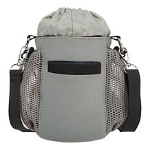 "As Is" Denise Austin Drawstring Water Bottle Crossbody Bag