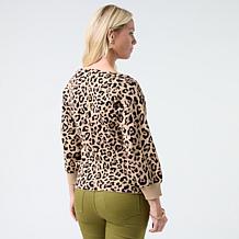 "As Is" DG2 by Diane Gilman Boatneck Jacquard Sweater