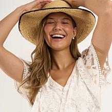 "As Is" DG2 by Diane Gilman Burnout Lace Flounce Top