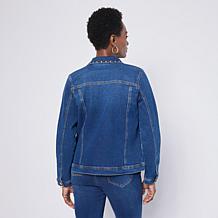 "As Is" DG2 by Diane Gilman Classic Stretch Embroidered and Studded...