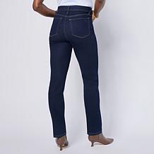 "As Is" DG2 by Diane Gilman Embroidered New Classic Stretch Denim