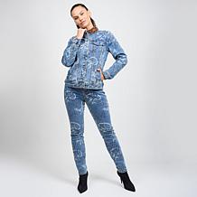 "As Is" DG2 by Diane Gilman From the Vault Denim Graffiti Skinny Jean