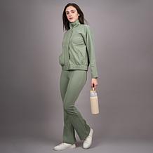 "As Is" DG2 by Diane Gilman Knit Flex Pull-On Pintuck Bootcut Pant