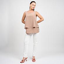 "As Is" DG2 by Diane Gilman Mixed Media Double Layer Easy Tank