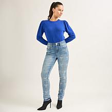 "As Is" DG2 by Diane Gilman NC Stretch Denim Embellished Skinny Jean