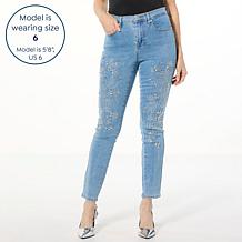 "As Is" DG2 by Diane Gilman NC Stretch Legacy Embellished Skinny Jean