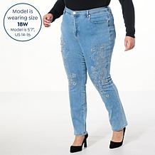 "As Is" DG2 by Diane Gilman NC Stretch Legacy Embellished Skinny Jean
