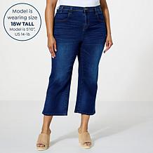 "As Is" DG2 by Diane Gilman New Classic Stretch Cropped Trouser Jean